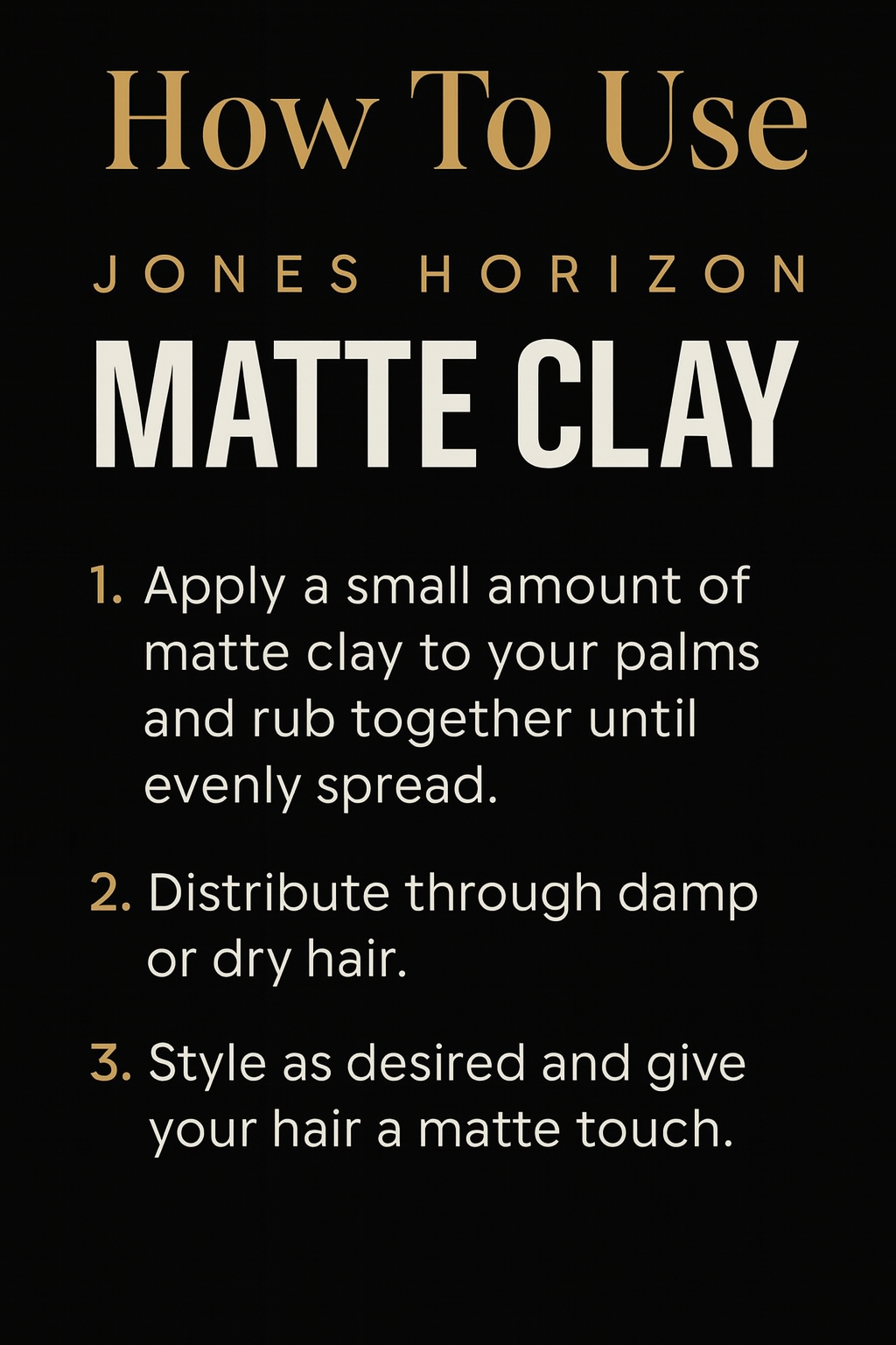 Matte Clay | Strong Hold & Natural Look